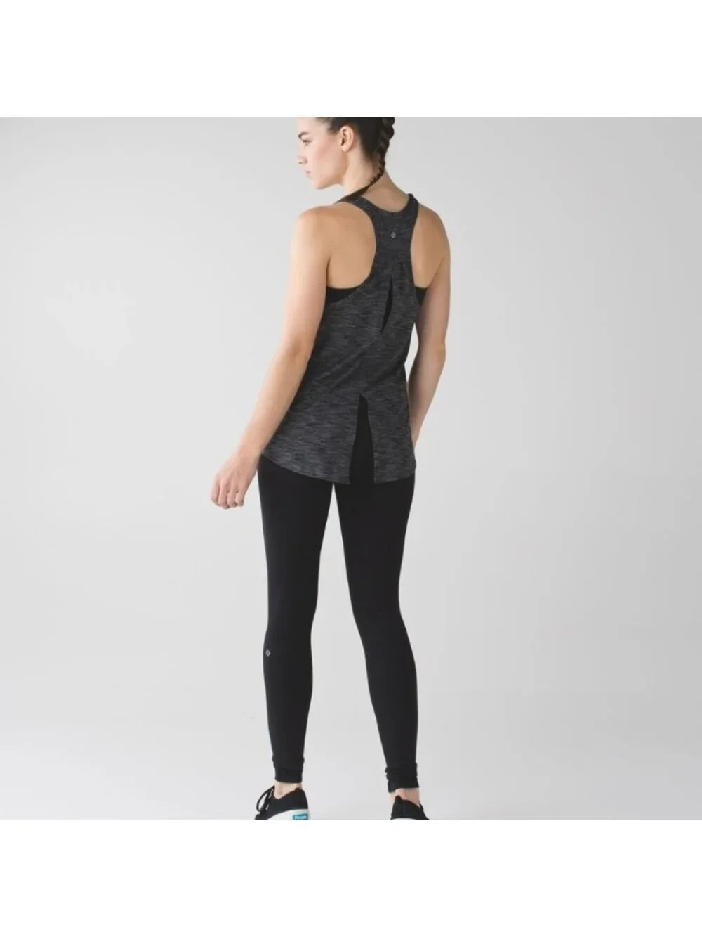 Lululemon Salute the Sun Tank Heathered Black